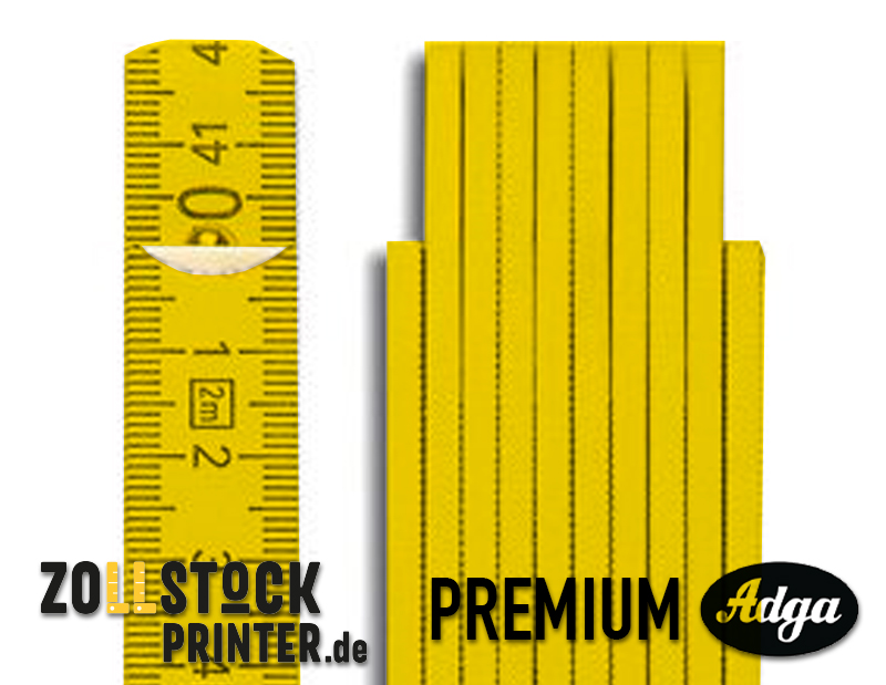 Adga Premium Zollstock 250 Plus - gelb