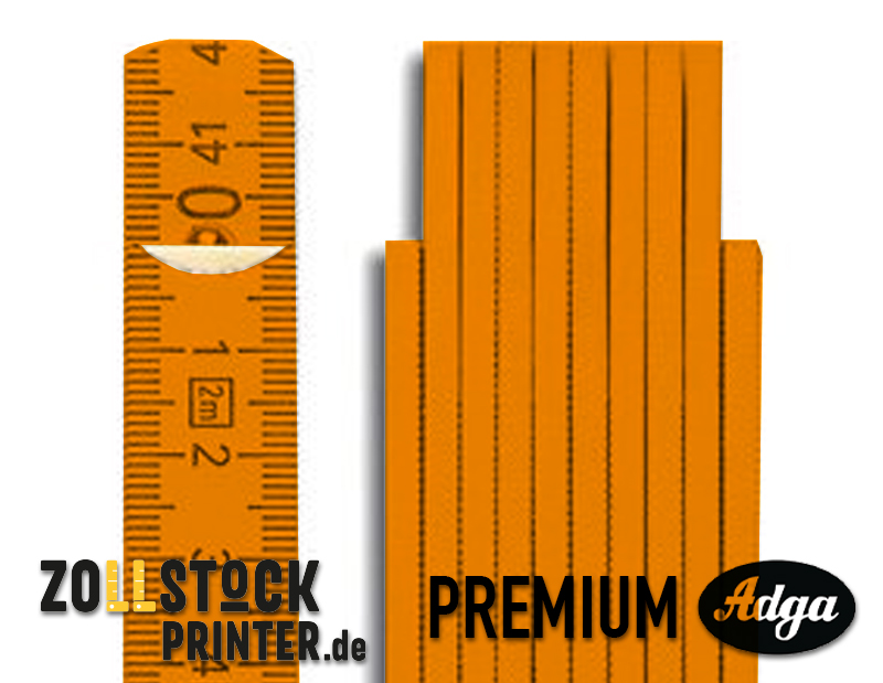 Adga Premium Zollstock 250 Plus - orange